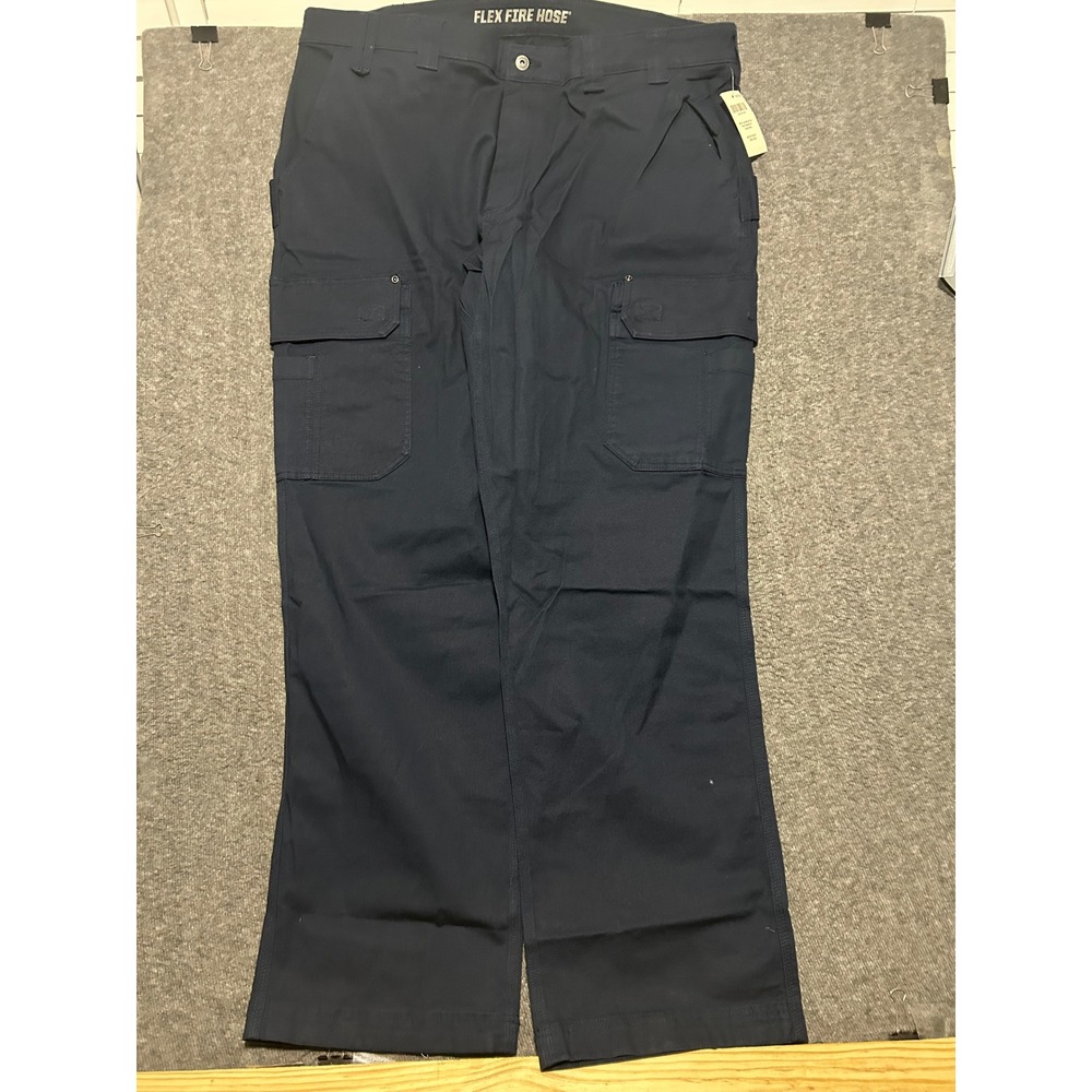 Duluth trading co flex fire hose relaxed fit cargo pants navy new fit 44X34